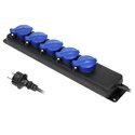 PRZEDŁUŻACZ WARSZTATOWY BRYZGOSZCZELNY IP44, 5 GNIAZDA 2P+Z IP44, PRZEWÓD GUMOWY, H05RR-F 3X1,5MM2, DŁUGOŚĆ 5M ORNO PRZEDŁUŻACZ WARSZTATOWY BRYZGOSZCZELNY IP44, 5 GNIAZDA 2P+Z IP44, PRZEWÓD GUMOWY, H05RR-F 3X1,5MM2, DŁUGOŚĆ 5M ORNO