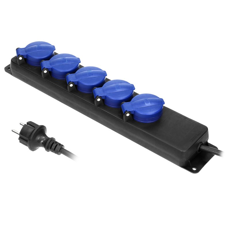 PRZEDŁUŻACZ WARSZTATOWY BRYZGOSZCZELNY IP44, 5 GNIAZDA 2P+Z IP44, PRZEWÓD GUMOWY, H05RR-F 3X1,5MM2, DŁUGOŚĆ 5M ORNO PRZEDŁUŻACZ WARSZTATOWY BRYZGOSZCZELNY IP44, 5 GNIAZDA 2P+Z IP44, PRZEWÓD GUMOWY, H05RR-F 3X1,5MM2, DŁUGOŚĆ 5M ORNO