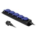 PRZEDŁUŻACZ WARSZTATOWY BRYZGOSZCZELNY IP44, 5 GNIAZDA 2P+Z IP44, PRZEWÓD GUMOWY, H05RR-F 3X1,5MM2, DŁUGOŚĆ 5M ORNO
