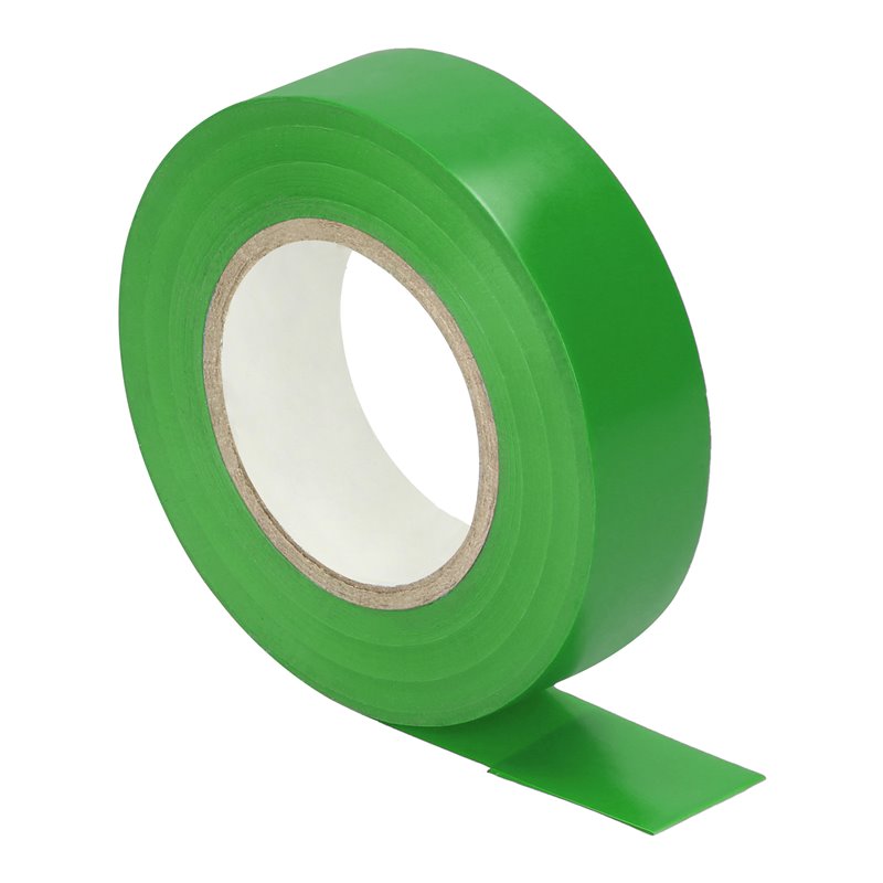 TAŚMA IZOLACYJNA ZIELONA, UNIEPALNIONA, SZEROKOŚĆ 19MM, GRUBOŚĆ 0,13MM, DŁUGOŚĆ 20M ORNO