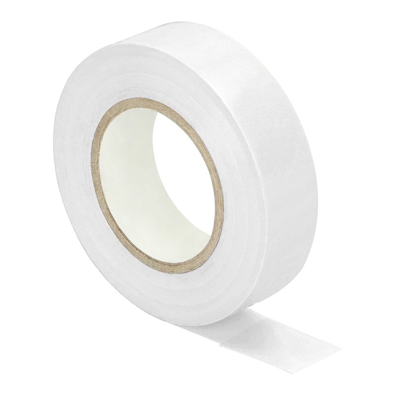 TAŚMA IZOLACYJNA BIAŁA, UNIEPALNIONA, SZEROKOŚĆ 19MM, GRUBOŚĆ 0,13MM, DŁUGOŚĆ 20M ORNO