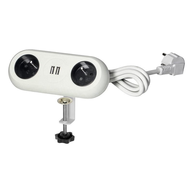 GNIAZDO MEBLOWE Z UCHWYTEM MONTAŻOWYM, ŁADOWARKĄ USB, 2 GNIAZDA 2P+Z, 2XUSB, PRZEWÓD 3X1,0MM2 - 1,5M, BIAŁE ORNO GNIAZDO MEBLOWE Z UCHWYTEM MONTAŻOWYM, ŁADOWARKĄ USB, 2 GNIAZDA 2P+Z, 2XUSB, PRZEWÓD 3X1,0MM2 - 1,5M, BIAŁE ORNO