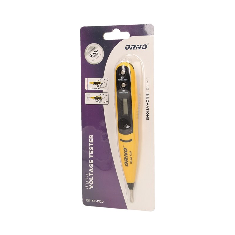 PRÓBNIK, TESTER NAPIĘCIA 12-250V, 50-500HZ ORNO PRÓBNIK, TESTER NAPIĘCIA 12-250V, 50-500HZ ORNO