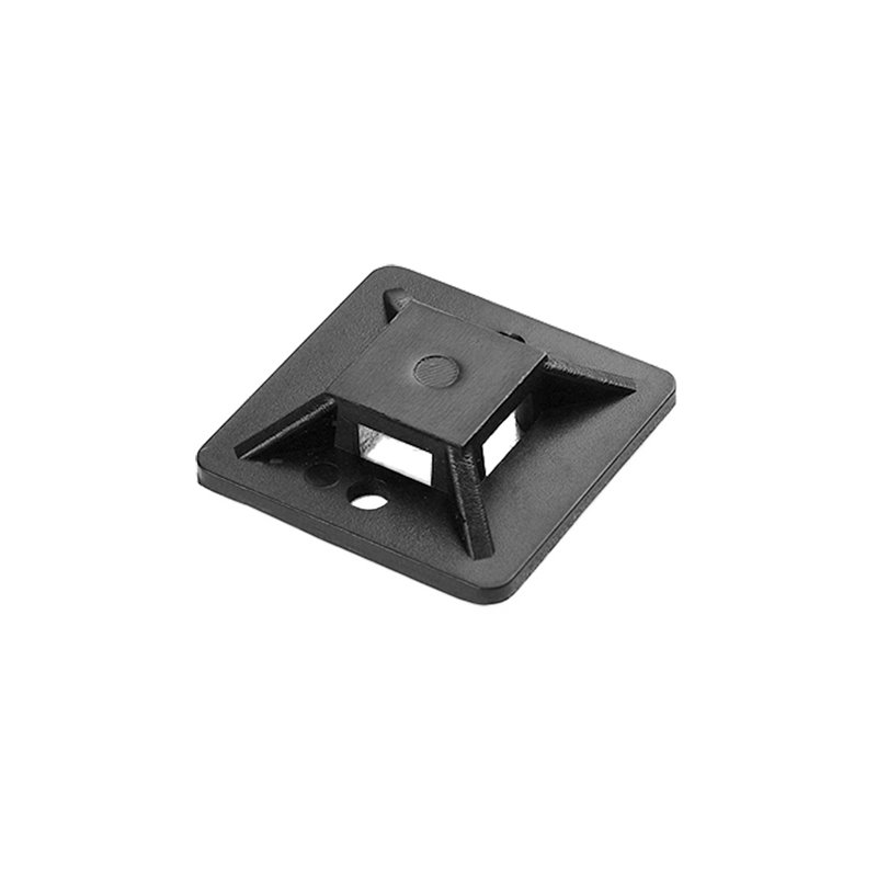 UCHWYT OPASKI KABLOWEJ, SAMOPRZYLEPNY, 20X20 MM, CZARNY, 10 SZTUK ORNO