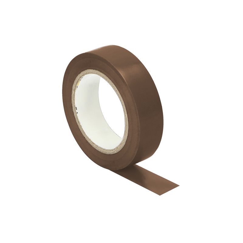 TAŚMA IZOLACYJNA BRĄZOWA, UNIEPALNIONA,SZEROKOŚĆ 15MM, GRUBOŚĆ 0,13MM, 10M DŁUGOŚCI ORNO