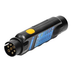 ZESTAW TESTOWY GNIAZDA PRZYCZEPY, STANDARD 13/7-PINOWY, 12/24V ORNO ZESTAW TESTOWY GNIAZDA PRZYCZEPY, STANDARD 13/7-PINOWY, 12/24V ORNO