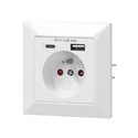 GNIAZDO POJEDYNCZE 2P+Z, USB-A + USB-C ,WYJŚCIE 5VDC MAX 2,8A ORNO GNIAZDO POJEDYNCZE 2P+Z, USB-A + USB-C ,WYJŚCIE 5VDC MAX 2,8A ORNO