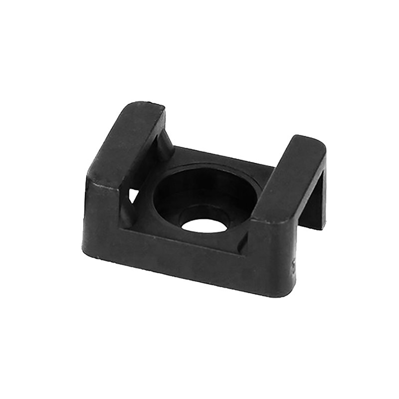 UCHWYT OPASKI KABLOWEJ, SIODEŁKOWY, PRZYKRĘCANY, 16X11 MM, OTWÓR MONTAŻOWY 3,2MM, CZARNY, 100 SZTUK ORNO