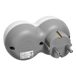ROZGAŁĘŹNIK 2X2P+Z (SCHUKO), BIAŁO-SZARY ORNO ROZGAŁĘŹNIK 2X2P+Z (SCHUKO), BIAŁO-SZARY ORNO