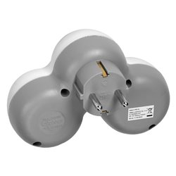ROZGAŁĘŹNIK 3X2P+Z (SCHUKO), BIAŁO-SZARY ORNO ROZGAŁĘŹNIK 3X2P+Z (SCHUKO), BIAŁO-SZARY ORNO