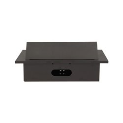 GNIAZDO MEBLOWE WPUSZCZANE W BLAT Z GRUBYM RANTEM, 2X2P+Z, 3 PORTY USB, CZARNE ORNO GNIAZDO MEBLOWE WPUSZCZANE W BLAT Z GRUBYM RANTEM, 2X2P+Z, 3 PORTY USB, CZARNE ORNO