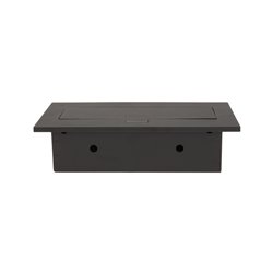 GNIAZDO MEBLOWE WPUSZCZANE W BLAT Z GRUBYM RANTEM, 2X2P+Z, 3 PORTY USB, CZARNE ORNO GNIAZDO MEBLOWE WPUSZCZANE W BLAT Z GRUBYM RANTEM, 2X2P+Z, 3 PORTY USB, CZARNE ORNO