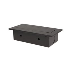 GNIAZDO MEBLOWE WPUSZCZANE W BLAT Z GRUBYM RANTEM, 2X2P+Z, 3 PORTY USB, CZARNE ORNO GNIAZDO MEBLOWE WPUSZCZANE W BLAT Z GRUBYM RANTEM, 2X2P+Z, 3 PORTY USB, CZARNE ORNO