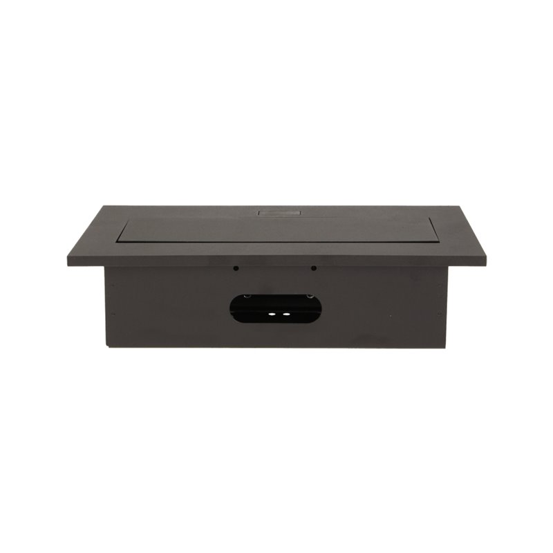 GNIAZDO MEBLOWE WPUSZCZANE W BLAT Z GRUBYM RANTEM, 2X2P+Z, 3 PORTY USB, CZARNE ORNO GNIAZDO MEBLOWE WPUSZCZANE W BLAT Z GRUBYM RANTEM, 2X2P+Z, 3 PORTY USB, CZARNE ORNO