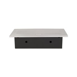 GNIAZDO MEBLOWE WPUSZCZANE W BLAT Z GRUBYM RANTEM, 2X2P+Z, 3 PORTY USB, SREBRNE ORNO GNIAZDO MEBLOWE WPUSZCZANE W BLAT Z GRUBYM RANTEM, 2X2P+Z, 3 PORTY USB, SREBRNE ORNO