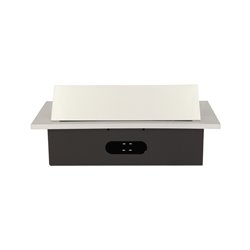 GNIAZDO MEBLOWE WPUSZCZANE W BLAT Z GRUBYM RANTEM, 2X2P+Z, 3 PORTY USB, SREBRNE ORNO GNIAZDO MEBLOWE WPUSZCZANE W BLAT Z GRUBYM RANTEM, 2X2P+Z, 3 PORTY USB, SREBRNE ORNO