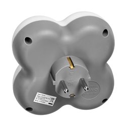 ROZGAŁĘŹNIK 4X2P+Z (SCHUKO), BIAŁO-SZARY ORNO ROZGAŁĘŹNIK 4X2P+Z (SCHUKO), BIAŁO-SZARY ORNO