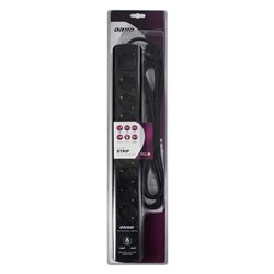 LISTWA PRZECIWPRZEPIĘCIOWA, 8 GNIAZD 2P+Z (SCHUKO), KABEL 3X1,5MM2, 3M, Z WYŁĄCZNIKIEM PODŚWIETLANYM DWUTOROWYM. 16A/230 VAC, OC LISTWA PRZECIWPRZEPIĘCIOWA, 8 GNIAZD 2P+Z (SCHUKO), KABEL 3X1,5MM2, 3M, Z WYŁĄCZNIKIEM PODŚWIETLANYM DWUTOROWYM. 16A/230 VAC, OC