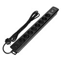 LISTWA PRZECIWPRZEPIĘCIOWA, 8 GNIAZD 2P+Z, KABEL 3X1,0MM2, 3M, Z WYŁĄCZNIKIEM PODŚWIETLANYM DWUTOROWYM. 10A/230 VAC, OCHRONNIK P LISTWA PRZECIWPRZEPIĘCIOWA, 8 GNIAZD 2P+Z, KABEL 3X1,0MM2, 3M, Z WYŁĄCZNIKIEM PODŚWIETLANYM DWUTOROWYM. 10A/230 VAC, OCHRONNIK P