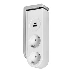 LISTWA ZASILAJĄCA BIURKOWA TYPU SCHUKO Z ŁADOWARKĄ USB I SPRĘŻYNOWYM ZACISKIEM MOCUJĄCYM ORNO LISTWA ZASILAJĄCA BIURKOWA TYPU SCHUKO Z ŁADOWARKĄ USB I SPRĘŻYNOWYM ZACISKIEM MOCUJĄCYM ORNO