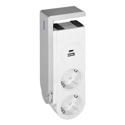 LISTWA ZASILAJĄCA BIURKOWA TYPU SCHUKO Z ŁADOWARKĄ USB I SPRĘŻYNOWYM ZACISKIEM MOCUJĄCYM ORNO LISTWA ZASILAJĄCA BIURKOWA TYPU SCHUKO Z ŁADOWARKĄ USB I SPRĘŻYNOWYM ZACISKIEM MOCUJĄCYM ORNO