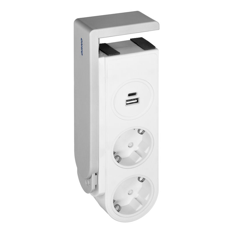 LISTWA ZASILAJĄCA BIURKOWA TYPU SCHUKO Z ŁADOWARKĄ USB I SPRĘŻYNOWYM ZACISKIEM MOCUJĄCYM ORNO LISTWA ZASILAJĄCA BIURKOWA TYPU SCHUKO Z ŁADOWARKĄ USB I SPRĘŻYNOWYM ZACISKIEM MOCUJĄCYM ORNO