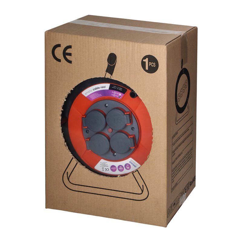 BRYZGOSZCZELNY ZWIJAK BĘBNOWY IP44 4X2P+Z (SCHUKO) 16A 230V ORNO BRYZGOSZCZELNY ZWIJAK BĘBNOWY IP44 4X2P+Z (SCHUKO) 16A 230V ORNO