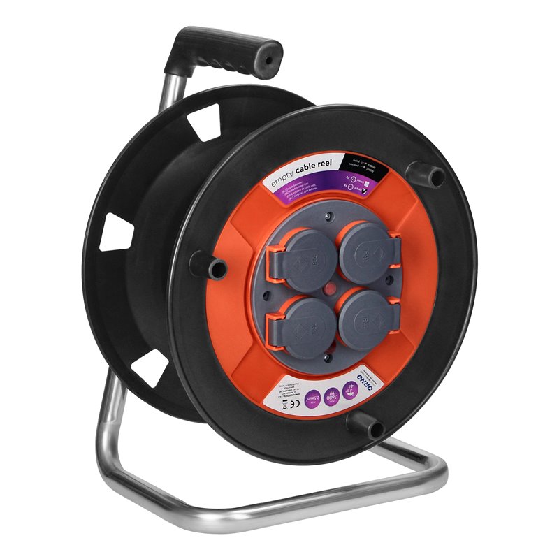 BRYZGOSZCZELNY ZWIJAK BĘBNOWY IP44 4X2P+Z (SCHUKO) 16A 230V ORNO BRYZGOSZCZELNY ZWIJAK BĘBNOWY IP44 4X2P+Z (SCHUKO) 16A 230V ORNO