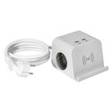 LISTWA ZASILAJĄCA NABIURKOWA, ŁADOWARKĄ USB, ŚRUBOWYM ZACISKIEM MOCUJĄCYM I PRZEWODEM 1,4M, 2X2P+Z (SCHUKO), 4XUSB, BIAŁY ORNO LISTWA ZASILAJĄCA NABIURKOWA, ŁADOWARKĄ USB, ŚRUBOWYM ZACISKIEM MOCUJĄCYM I PRZEWODEM 1,4M, 2X2P+Z (SCHUKO), 4XUSB, BIAŁY ORNO