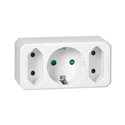 ROZGAŁĘŹNIK 2X2P + 1X2P+Z (SCHUKO), BIAŁY ORNO ROZGAŁĘŹNIK 2X2P + 1X2P+Z (SCHUKO), BIAŁY ORNO