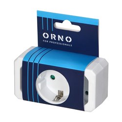 ROZGAŁĘŹNIK 2X2P + 1X2P+Z (SCHUKO), BIAŁY ORNO ROZGAŁĘŹNIK 2X2P + 1X2P+Z (SCHUKO), BIAŁY ORNO