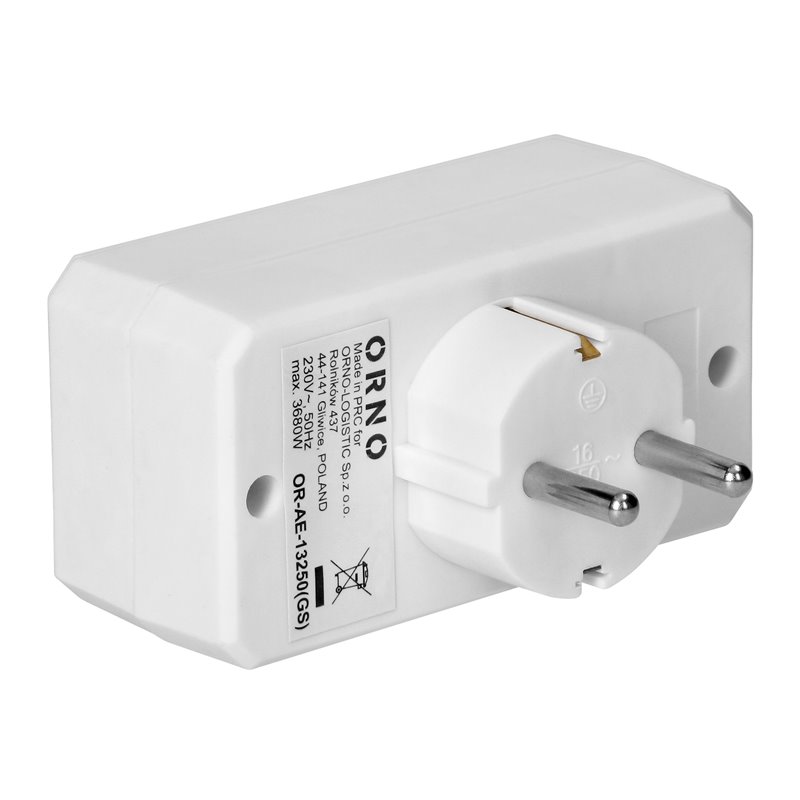 ROZGAŁĘŹNIK 2X2P + 1X2P+Z (SCHUKO), BIAŁY ORNO ROZGAŁĘŹNIK 2X2P + 1X2P+Z (SCHUKO), BIAŁY ORNO