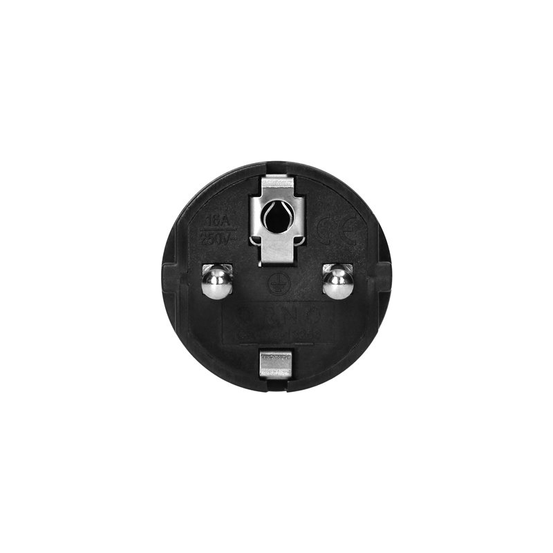 WTYCZKA WARSZTATOWA 2P+Z UNI-SCHUKO, CZARNA ORNO WTYCZKA WARSZTATOWA 2P+Z UNI-SCHUKO, CZARNA ORNO