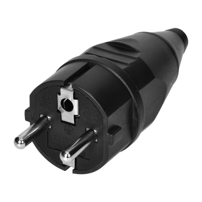 WTYCZKA WARSZTATOWA 2P+Z UNI-SCHUKO, CZARNA, 24 SZT. ORNO