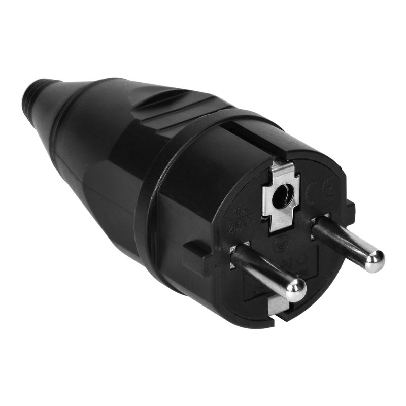 WTYCZKA WARSZTATOWA 2P+Z UNI-SCHUKO, CZARNA, 24 SZT. ORNO WTYCZKA WARSZTATOWA 2P+Z UNI-SCHUKO, CZARNA, 24 SZT. ORNO