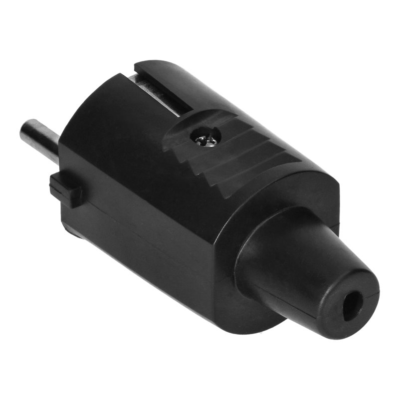 WTYCZKA WARSZTATOWA 2P+Z UNI-SCHUKO, CZARNA ORNO WTYCZKA WARSZTATOWA 2P+Z UNI-SCHUKO, CZARNA ORNO