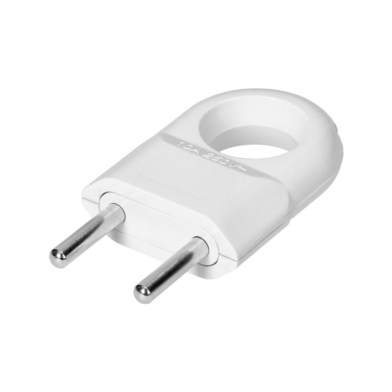 WTYCZKA EURO PŁASKA 2P, Z UCHEM, BIAŁY, 50 SZT. ORNO WTYCZKA EURO PŁASKA 2P, Z UCHEM, BIAŁY, 50 SZT. ORNO