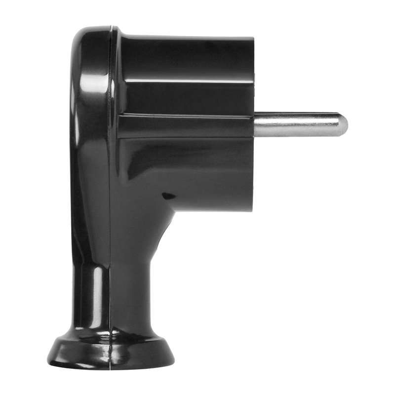 WTYCZKA KĄTOWA 2P+Z, UNI-SCHUKO, CZARNY ORNO WTYCZKA KĄTOWA 2P+Z, UNI-SCHUKO, CZARNY ORNO