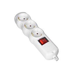 ROZGAŁĘŹNIK Z WYŁĄCZNIKIEM 3X2P+Z SCHUKO, BIAŁY ORNO ROZGAŁĘŹNIK Z WYŁĄCZNIKIEM 3X2P+Z SCHUKO, BIAŁY ORNO
