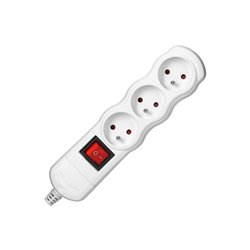 ROZGAŁĘŹNIK WIELOGNIAZDOWY 3X2P+Z Z WYŁĄCZNIKIEM, BIAŁY ORNO ROZGAŁĘŹNIK WIELOGNIAZDOWY 3X2P+Z Z WYŁĄCZNIKIEM, BIAŁY ORNO