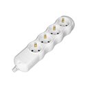ROZGAŁĘŹNIK 4X2P+Z SCHUKO, BIAŁY ORNO ROZGAŁĘŹNIK 4X2P+Z SCHUKO, BIAŁY ORNO