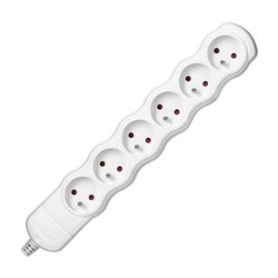 ROZGAŁĘŹNIK 6X2P+Z, BIAŁY ORNO ROZGAŁĘŹNIK 6X2P+Z, BIAŁY ORNO