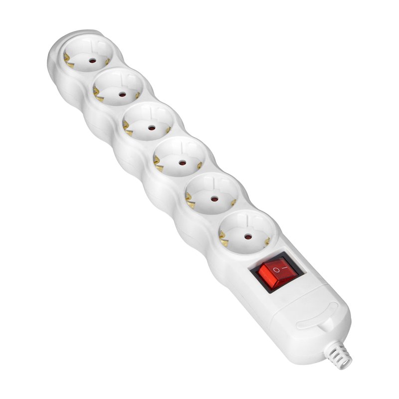 ROZGAŁĘŹNIK Z WYŁĄCZNIKIEM 6X2P+Z SCHUKO, BIAŁY ORNO ROZGAŁĘŹNIK Z WYŁĄCZNIKIEM 6X2P+Z SCHUKO, BIAŁY ORNO