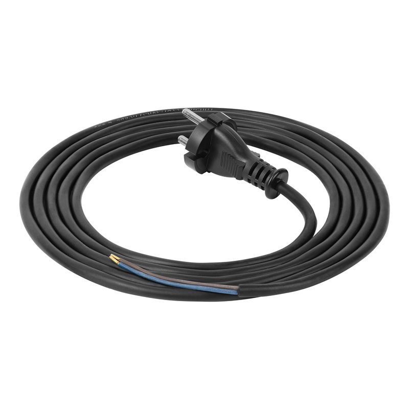 PRZEWÓD PRZYŁĄCZENIOWY W IZOLACJI GUMOWEJ Z WTYCZKĄ H05RR-F 2X1,5MM2, 3M, CZARNY ORNO PRZEWÓD PRZYŁĄCZENIOWY W IZOLACJI GUMOWEJ Z WTYCZKĄ H05RR-F 2X1,5MM2, 3M, CZARNY ORNO