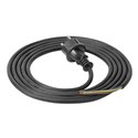 PRZEWÓD PRZYŁĄCZENIOWY W IZOLACJI GUMOWEJ Z WTYCZKĄ UNI-SCHUKO H05RR-F 3X1MM2, 3M, CZARNY ORNO