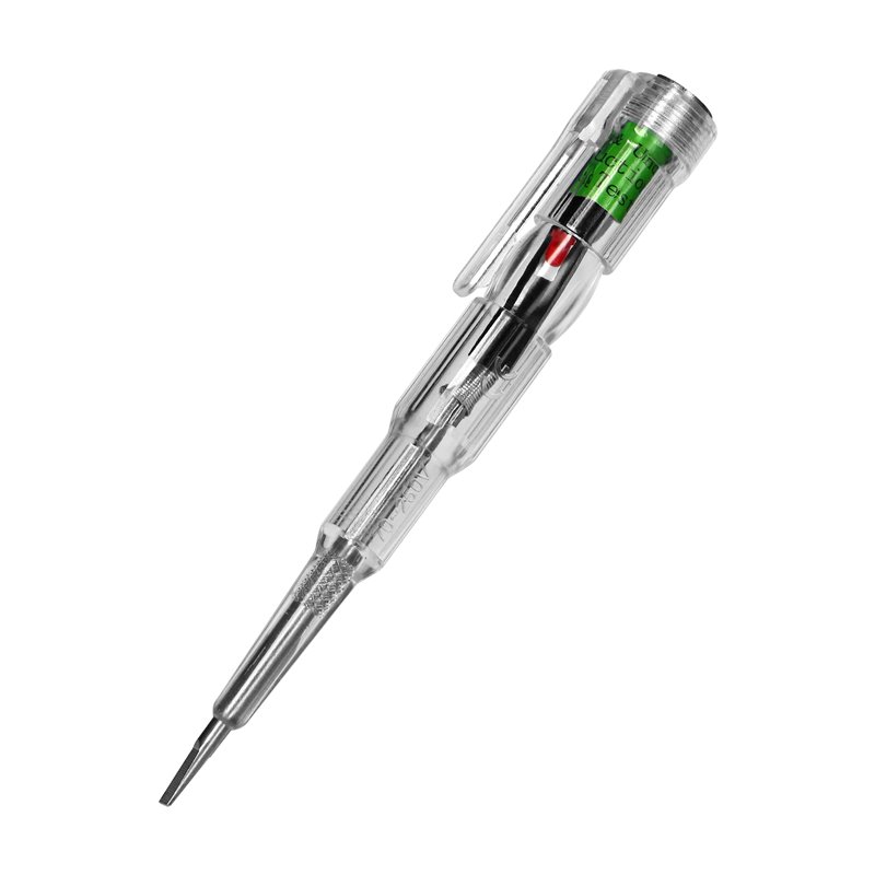 ELEKTRONICZNY PRÓBNIK NAPIĘCIA 6W1, TEST OBECNOŚCI, POMIAR, INDUKCJA, CIĄGŁOŚĆ, POLARYZACJA DC, WYKRYWANIE MIKROFAL, TRANSPARENT
