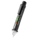 INDUKCYJNY TESTER NAPIĘCIA Z LATARKĄ, 12-1000V, AC/DC, CZARNY ORNO