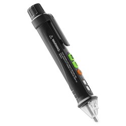 INDUKCYJNY TESTER NAPIĘCIA Z LATARKĄ, 12-1000V, AC/DC, CZARNY ORNO INDUKCYJNY TESTER NAPIĘCIA Z LATARKĄ, 12-1000V, AC/DC, CZARNY ORNO