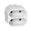ROZGAŁĘŹNIK 2X2P EURO, BIAŁY, 20 SZT. ORNO