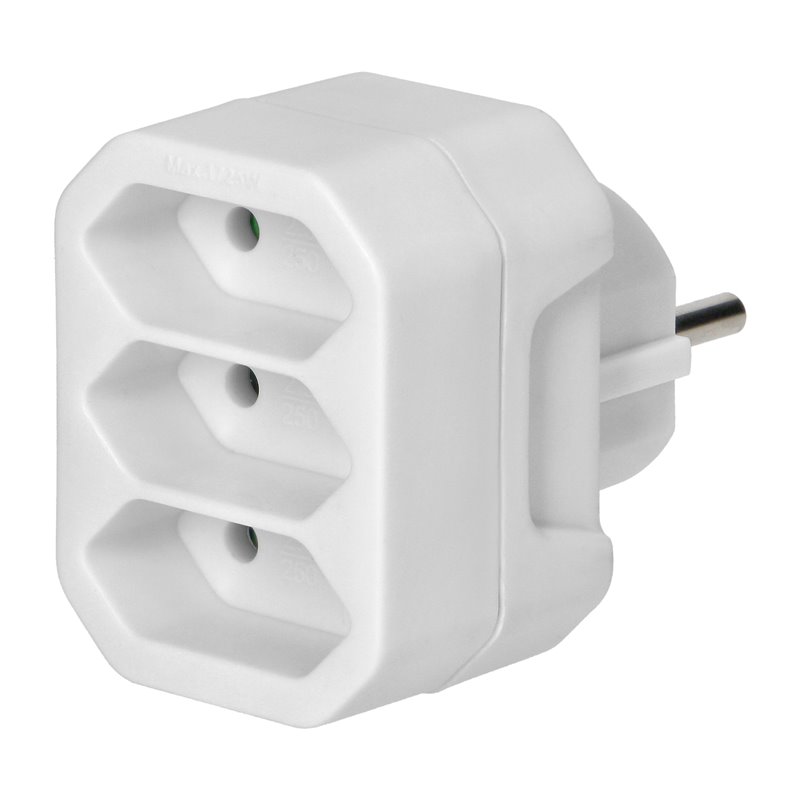 ROZGAŁĘŹNIK 3X2P EURO, BIAŁY ORNO ROZGAŁĘŹNIK 3X2P EURO, BIAŁY ORNO